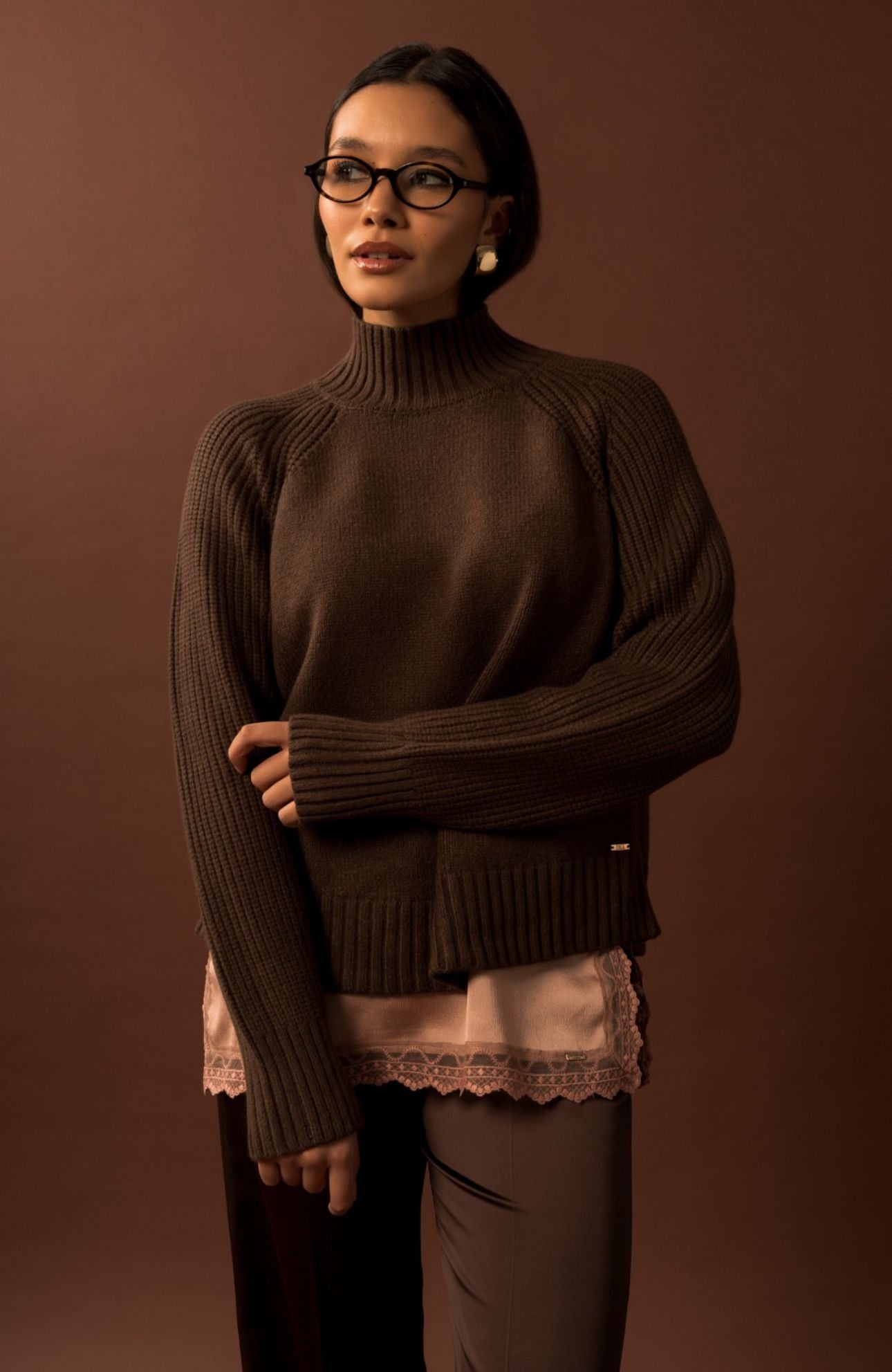 Camisola Ferrache de Malha- Marrom