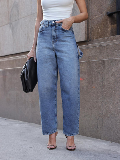 Calça Jeans Wide Leg Estilo Carpenter "Cool & Conforto"