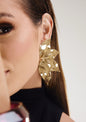 Brinco maxi Pétalas  em dourado